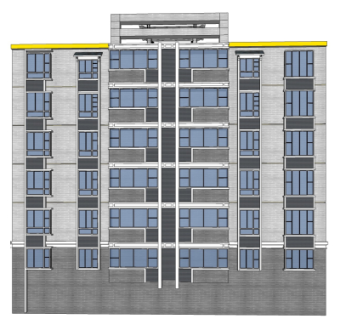 新中式公寓楼su模型