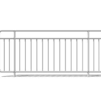现代铁艺栏杆su模型
