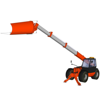 现代铲车su模型