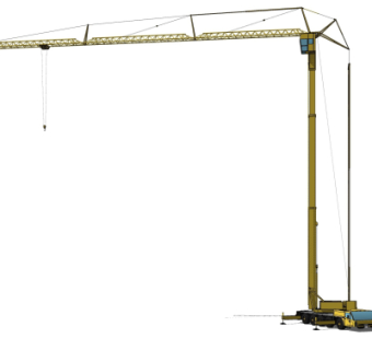 现代塔吊su模型