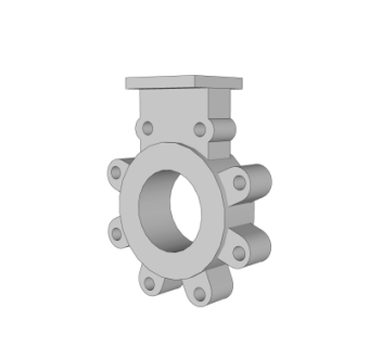 现代管道节点su模型