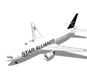 现代飞机su模型