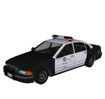 现代警车su模型