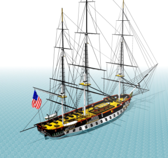 欧式帆船su模型