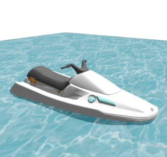现代水上摩托su模型