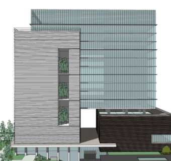 现代高层办公楼su模型