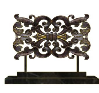 中式实木摆件su模型