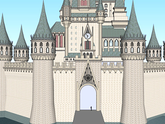 新古典城堡住宅su模型