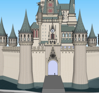 新古典城堡住宅su模型