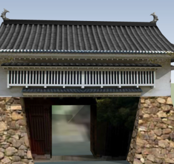 日式古建民房su模型