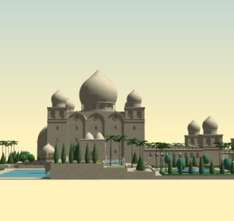 新古典宫殿su模型