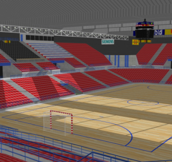 现代体育馆su模型