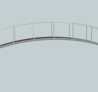 现代铁艺桥免费su模型