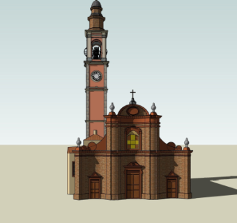 新古典主教座堂su模型