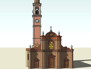 新古典主教座堂su模型