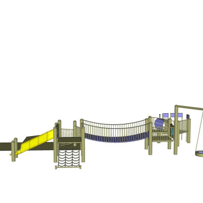 现代儿童游乐设备su模型