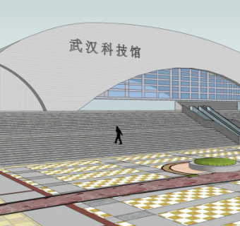 现代科技馆su模型