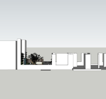 现代天台花园su模型