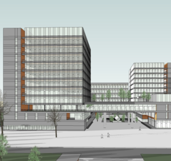 现代高层办公楼su模型