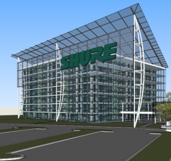 现代办公楼su模型