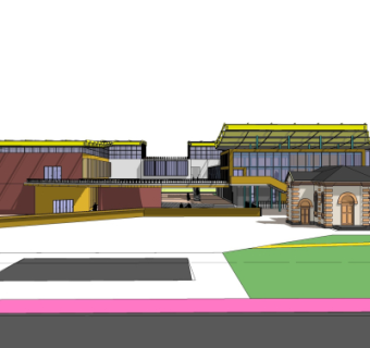 现代图书馆su模型