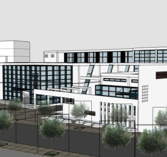 现代办公楼su模型