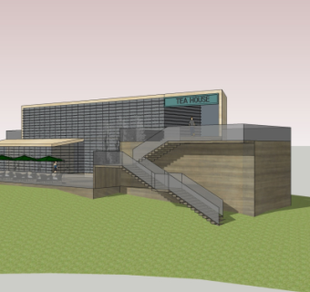 现代建筑外观su模型