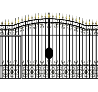 欧式铁艺大门su模型