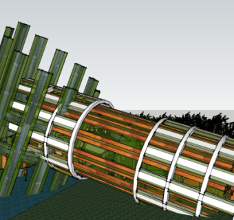 现代园林景观su模型