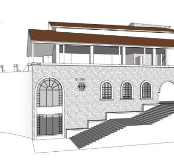 新古典商业街su模型