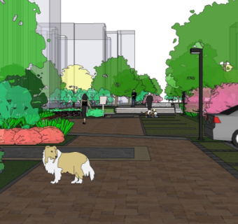 现代园林景观su模型