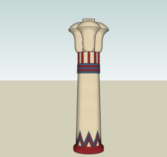 欧式柱子su模型