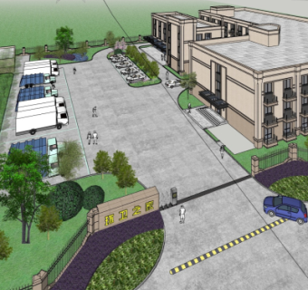 中式环卫保洁宿舍su模型