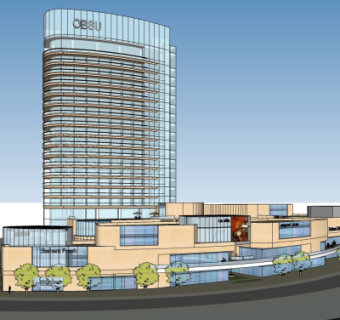 现代商业街su模型