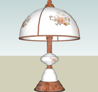 欧式台灯su模型