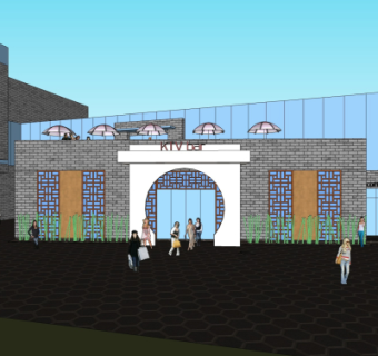 中式商业街su模型