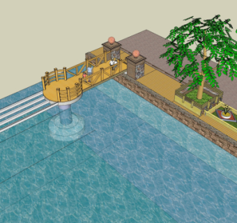 现代小乔景观su模型