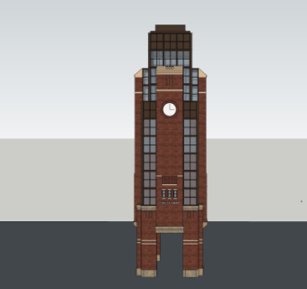 欧式钟塔免费su模型