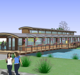 现代桥梁免费su模型