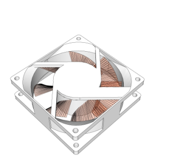 现代空调排气扇su模型