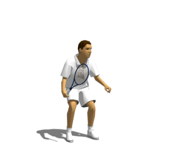 现代羽毛球运动员su模型