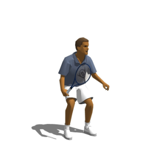 现代羽毛球运动员su模型