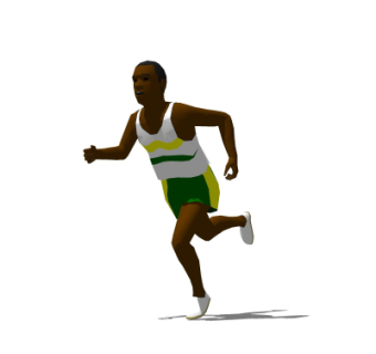 现代长跑运动员su模型
