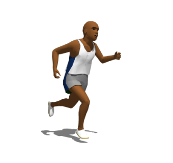 现代长跑运动员su模型