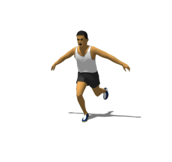 现代长跑运动员su模型