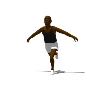 现代长跑运动员su模型