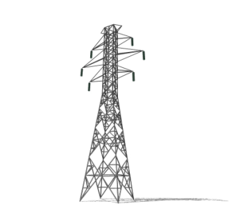 工业风高压塔su模型