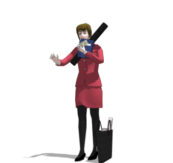 现代女士su模型