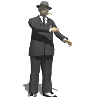 现代男士人物su模型