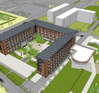 现代办公楼su模型